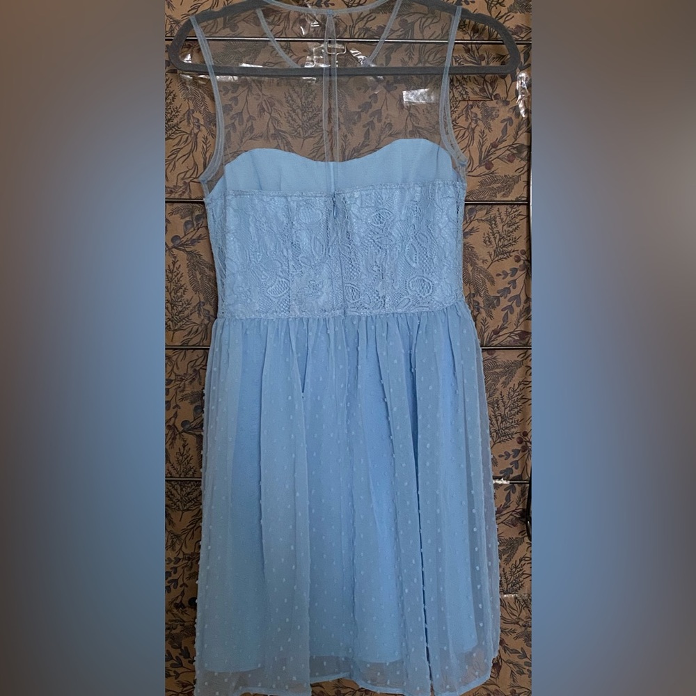 RODARTE for target Swiss blue dot lace sheer dress